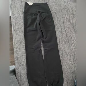 Dark Grey Wide-Leg Leggings